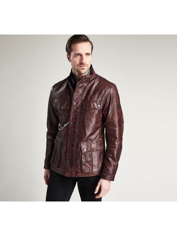 barbour john leather jacket