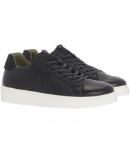 Barbour Pointing Leather Sneaker In Black - MFO0779BK31