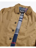 Barbour Lorden Waterproof Jacket in Sand With Blue Granite Tartan -  MWB0835BE54