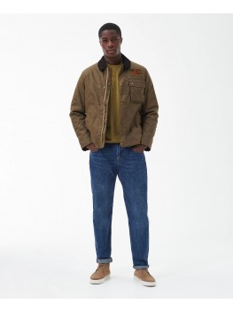 Barbour International Workers Wax Jacket In Sand MWZ1853SN32