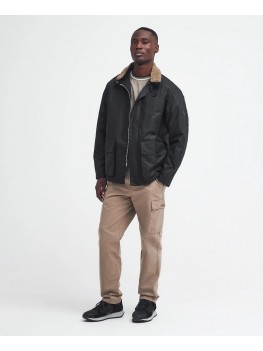 Barbour International Winkirk Waxed Jacket In Black - MWX2383BK51