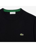 Lacoste Men's Cotton Crew Neck Sweater In Black AH-1985 00 031