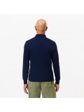 Lacoste Men's Long Sleeve Regular Fit Paris Stretch Piqué Polo Shirt In Navy Blue - PH2481 00 166