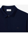 Lacoste Men's Long Sleeve Regular Fit Paris Stretch Piqué Polo Shirt In Navy Blue - PH2481 00 166