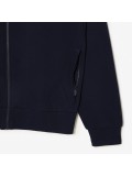 Lacoste Men's Zip-Up High Neck Fleece Sweatshirt In Navy Blue - SH9622 166