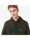 Lacoste Overhead Jogger Hoodie In Dark Khaki Green - SH9623 00 L7A