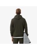 Lacoste Overhead Jogger Hoodie In Dark Khaki Green - SH9623 00 L7A