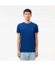 Lacoste Men's Crew Neck Pima Cotton Jersey T-shirt In Blue - TH6709 00 HBM