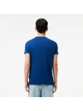 Lacoste Men's Crew Neck Pima Cotton Jersey T-shirt In Blue - TH6709 00 HBM