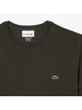 Lacoste Men's Crew Neck Pima Cotton Jersey T-shirt In Dark Khaki Green - TH6709 00 L7A