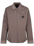 Luke Vietnam Zip Through Utility Jacket in Mushroom - M730750