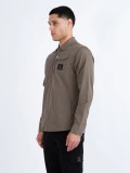 Luke Vietnam Zip Through Utility Jacket in Mushroom - M730750