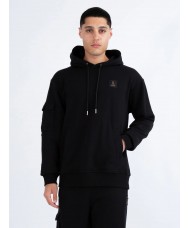 Luke Bago Patch Overhead Hoody In Black - M770350