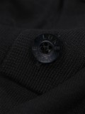 Luke Fairbanks Long Sleeve Knit Polo Shirt In Black - M770652