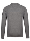 Luke Fairbanks Long Sleeve Knit Polo Shirt In Grey - M770652