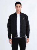 Luke Suzhou Reversable Diamond Quilted Bomber Jacket in Mushroom - M770750 