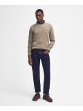 Barbour Essential Lambswool Crew Neck Sweater In Dark Stone - MKN0345ST71