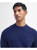 Barbour Grangetown Merino Wool Crew Neck Sweater In Inky Blue - MKN1584NY91