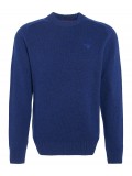 Barbour Grangetown Merino Wool Crew Neck Sweater In Inky Blue - MKN1584NY91