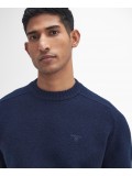 Barbour Grangetown Merino Wool Crew Neck Sweater In Navy Blue - MKN1584NY91