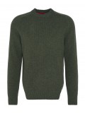 Barbour Grangetown Merino Wool Crew Neck Sweater In Olive - MKN1584OL54