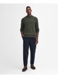 Barbour Grangetown Merino Wool Crew Neck Sweater In Olive - MKN1584OL54