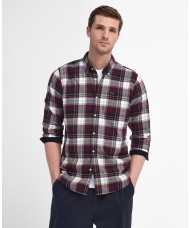 Barbour Men's Crossfell Tailored Checked Shirt In Merlot - MSH4995RE94