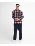 Barbour Men's Crossfell Tailored Checked Shirt In Merlot - MSH4995RE94