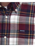 Barbour Men's Crossfell Tailored Checked Shirt In Merlot - MSH4995RE94