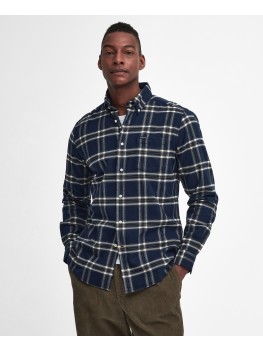 Barbour Men's Bromley Tailored Long Sleeved Shirt In Navy Blue - MSH5501NY91