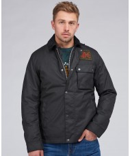 Barbour International Workers Wax Jacket In Black MWZ1853BK51