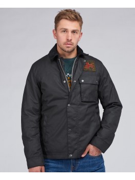 Barbour International Workers Wax Jacket In Black MWZ1853BK51