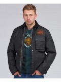 Barbour International Workers Wax Jacket In Black MWZ1853BK51