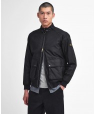 Barbour International Craggan Waxed Jacket In Black - MWX2371BK71