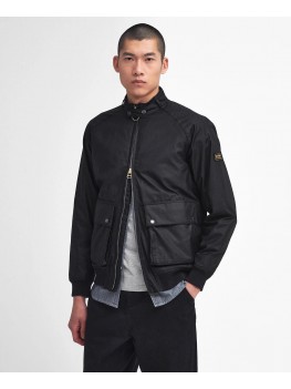 Barbour International Craggan Waxed Jacket In Black - MWX2371BK71