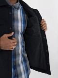 Replay Wool Blend Shirt Jacket In Navy Blue With Pockets - M8428 .000.84766