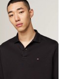 Tommy Hilfiger Regular Fit Long Sleeve Polo Shirt In Black - MW0MW37317BDS