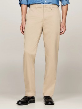 Tommy Hilfiger Denton Stretch Straight Leg Chino In batique khaki - MW0MW37873 AEG