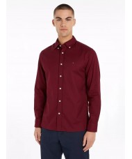 Tommy Hilfiger Flex Brushed Solid Rf Shirt - In Deep Rouge - MW0MW36824 VLP