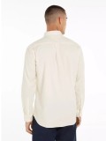 Tommy Hilfiger Flex Brushed Solid Regular Fit Shirt - In Ivory Petal - MW0MW36824 ZOO