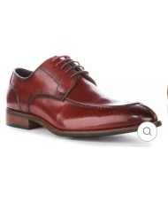 Justin Reess Ash Chisel Toe Mens Smart Shoes In Wine