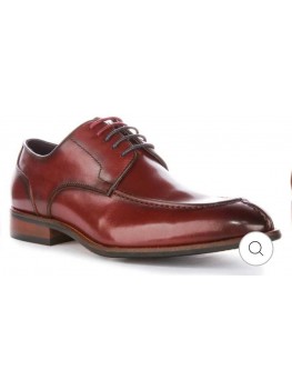 Justin Reess Ash Chisel Toe Mens Smart Shoes In Wine