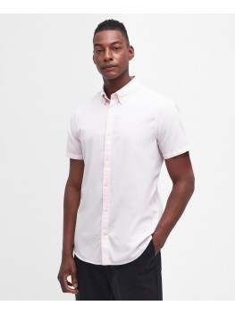 Barbour Poplin Crest Short Sleeve Shirt In Pink - MSH5468P151