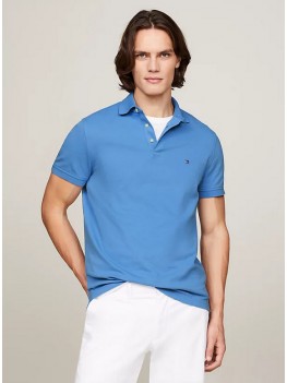 Tommy Hilfiger 1985 Collection Pique Polo In Blue Spell