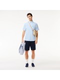 Lacoste Men's Regular Fit Short Sleeve Oxford Shirt In Light Blue - CH1917 F6Z