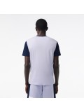 Lacoste Men's Regular Fit Colour Block T-shirt In Light Blue & Navy TH1298 00 X1J