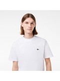 Lacoste Men's Crew Neck Pima Cotton Jersey T-shirt In White - TH6709 00 001