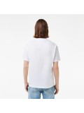 Lacoste Men's Crew Neck Pima Cotton Jersey T-shirt In White - TH6709 00 001