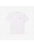 Lacoste Men's Crew Neck Pima Cotton Jersey T-shirt In White - TH6709 00 001