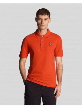 Lyle & Scott Plain Polo Shirt In Gala Red - SP400VOG Z799